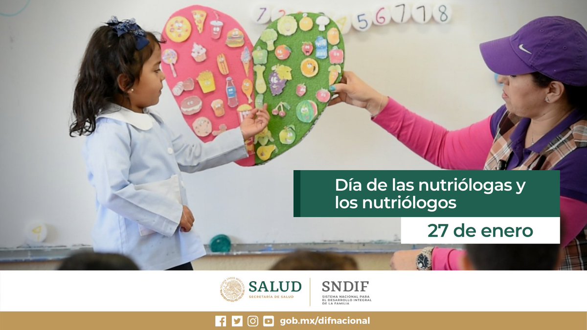 DIF_NMX's tweet photo. Hoy celebramos a quienes con su conocimiento y vocación nos orientan y apoyan para tener una correcta alimentación.

¡Felicidades a las y los nutriólogos en su día!

#DiaDelNutriólogo 
#DíaDeLaNutrióloga https://t.co/99w1ER0SV3