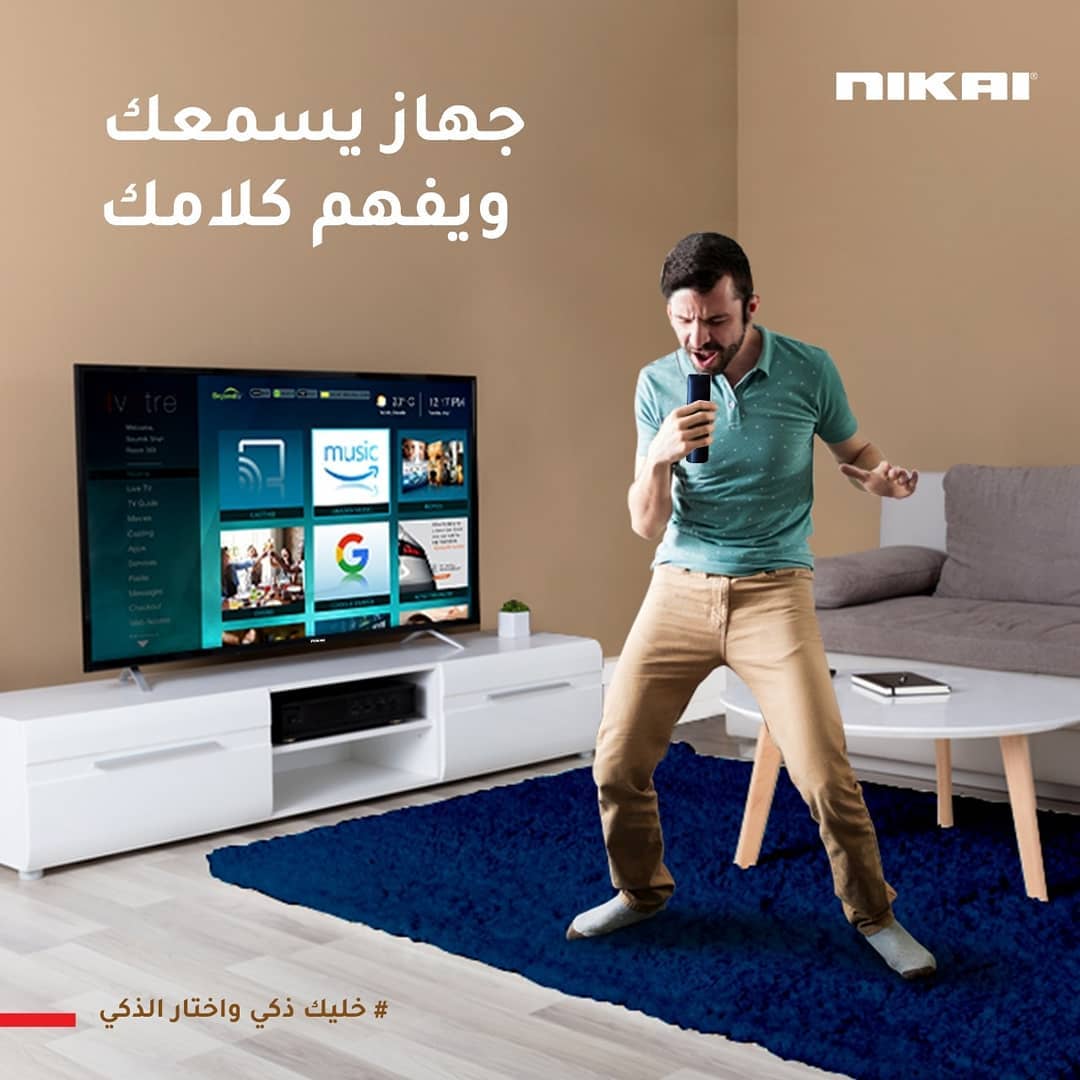 NikaiEgypt's tweet photo. مع إمكانية التحكم الصوتي، هتعيش في عالم تانى.
التليفزيون الذكي من NIKAI
#خليك ذكي واختار الذكي
.
.
Control your entertainment with your voice. #BeSmartChooseSmart with Nikai Smart TV.

Visit us @www.nikaiegypt.com. In case of any queries, do write to us at info@nikaiegypt.com https://t.co/Kz6lfCuX1d