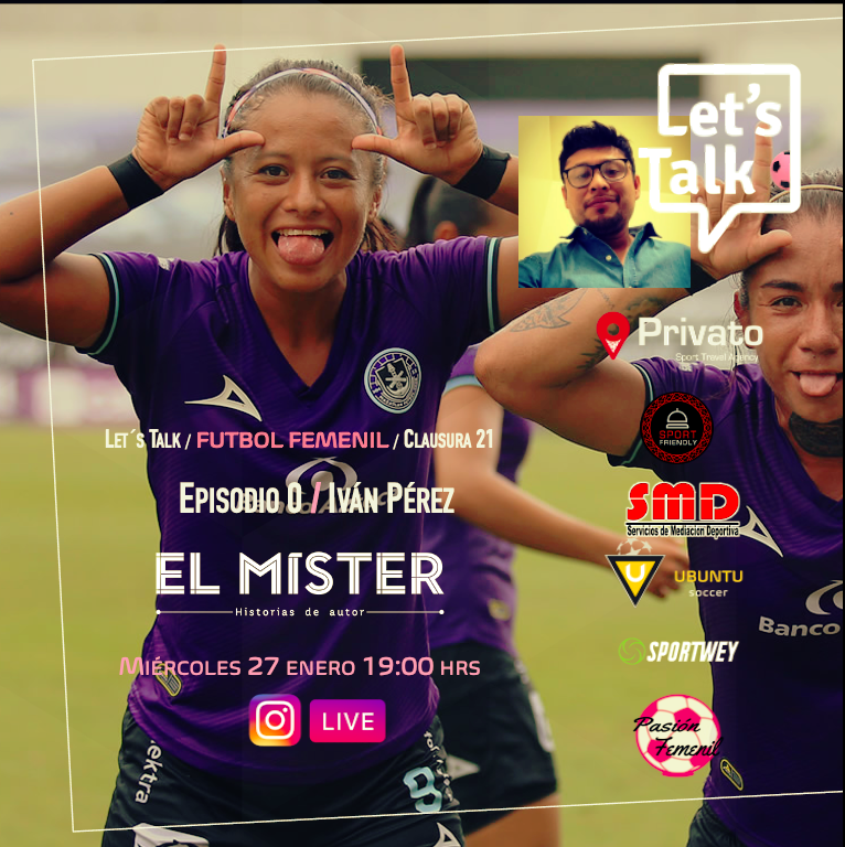 11letstalk's tweet photo. Hoy iniciamos!
Lets Talk / Futbol Femenil / Clausura 21
Episodio 0
@ElMisterPerez  / @ElMister_mx 
27 enero 19:00 hrs. Instagram Live

Patrocinado por
@privatoplayer 
SMD Management
Ubuntu Soccer
@FriendlySport 
Sportwey
@femenil_pasion 
 
#LetsTalk #LetsTalkFutbolFemenil https://t.co/UYINVWSe2f