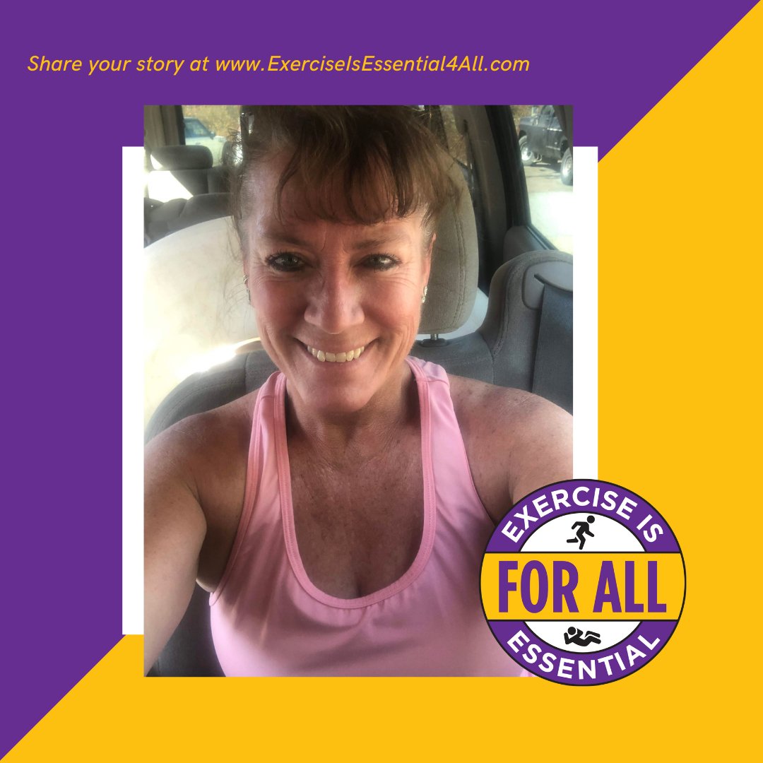 "...prior to COVID, I lost 40 pounds and made a lot of strength gain. Sadly because the gyms have closed I have lost some of that. Exercise makes me feel good...The gyms take great precautions to keep clean - they always have - even before COVID! — Shelly, Lakeside #Exercise4All