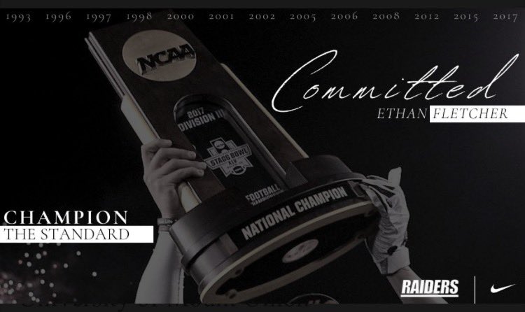 Ethan Fletcher (@ethanfletcher0) on Twitter photo Committed!!✅ Thank you to <a href="/CoachGeoffDartt/">Geoff Dartt</a> and <a href="/Coach_allendl/">Dan Allen</a> for the opportunity. 🟣⚫️ <a href="/MountUnionFB/">Mount Union Football</a> Committed!!✅ Thank you to <a href="/CoachGeoffDartt/">Geoff Dartt</a> and <a href="/Coach_allendl/">Dan Allen</a> for the opportunity. 🟣⚫️ <a href="/MountUnionFB/">Mount Union Football</a>