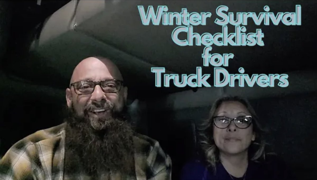 TruckingSchool's tweet photo. Todays' video spotlight is here for our Back To The Basics topic; driving in winter weather!
Watch Trucker G & Mrs. G's winter checklist here: https://t.co/EnxMrqMM9J
#BackToTheBasics #Trucking #TruckDriver #Videos #Topics #CDL #CDLPermit #CDLSchool #Training #TruckingSchool https://t.co/gsDtpNmNuT
