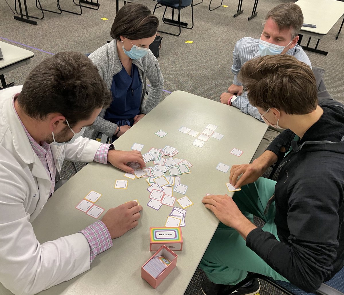 Some of my friends from medical school made a game <a href="/TableRounds/">table rounds ®</a> which may be the next greatest thing in #meded. How many connections can you make in the first picture? Check out the rules at playtablerounds.com #MedTwitter