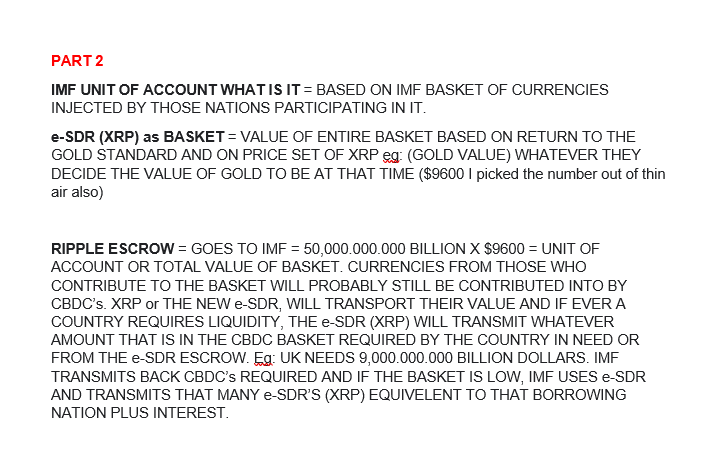 XRPCryptoQuebec's tweet image. @thebearablebull @BakkupBradley @digitalassetbuy @RuleXRP WHAT HAPPENS IF XRP IS DESIGNATED BY THE IMF AS AN e-SDR, CAN WE KEEP OUR XRP? WHAT IS AN SDR? ARE SDR&apos;s LIKE THE FEDERAL RESERVE BANK NOTES, PRINTED OUT OF THIN AIR? ONLY IMF MEMBER COUNTRIES CAN HOLD SDR&apos;s, NOT RETAIL...