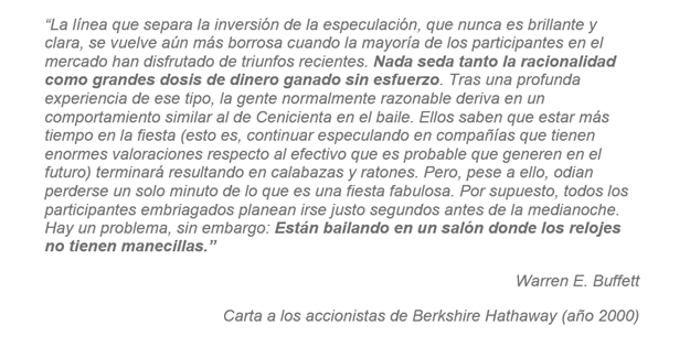 📝Warren Buffett y su carta a los accionistas de Berkshire Hathaway en el año 2000.

Una lección que perdurará milenios.