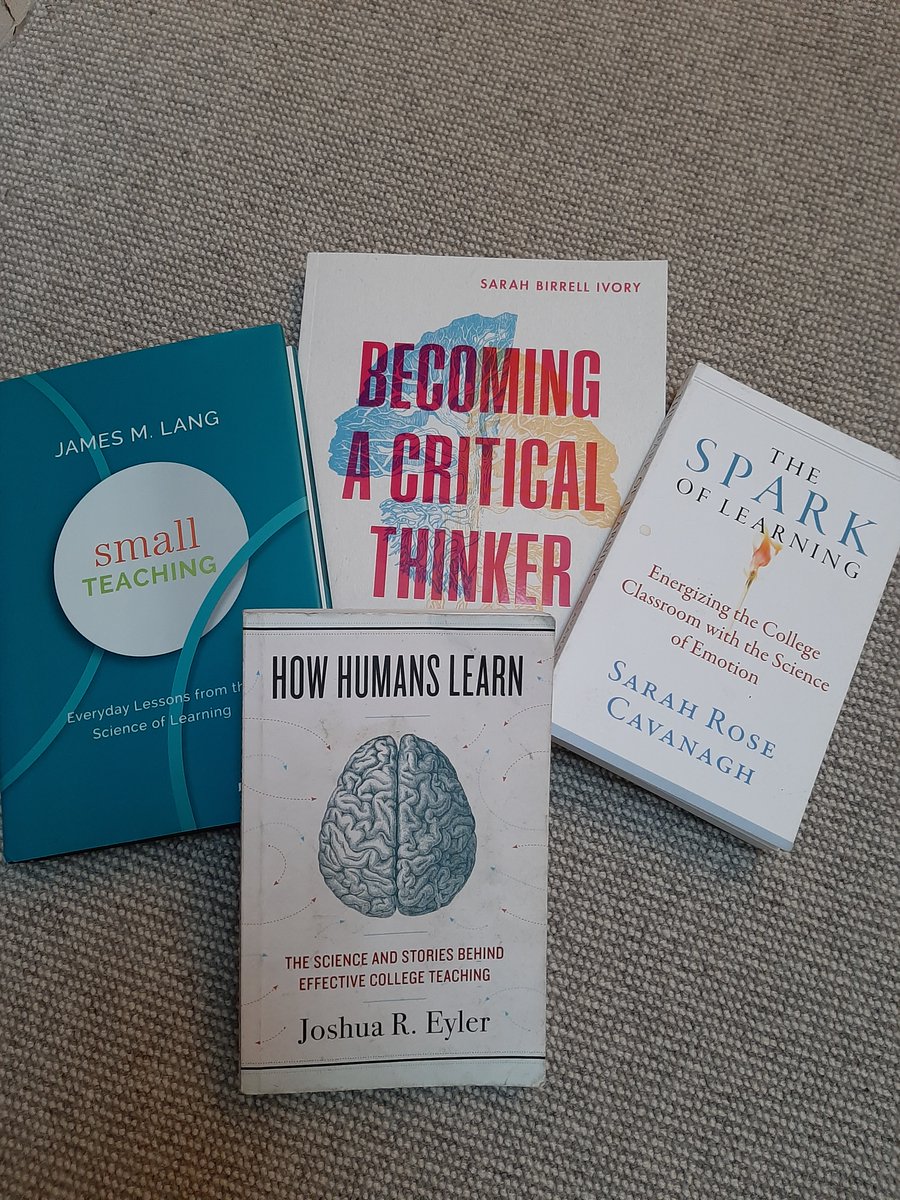 Useful resources:My talks on Guidance on Studying at Uni esp. ‘How to focus on pre-recorded lectures’  https://media.ed.ac.uk/channel/Guidance%2Bon%2Bstudying%2Bat%2Buniversity/189428873 Great books: How Humans Learn by  @JoshuaEyler, The Spark of Learning by  @SaRoseCav, Small Teaching by  @LangOnCourse (and his new book ‘Distracted’)