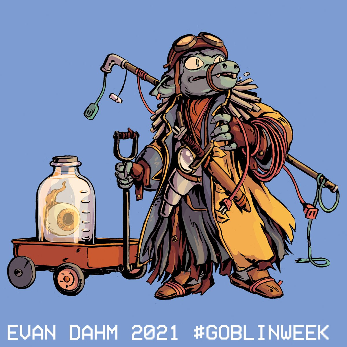 evandahm's tweet photo. #GOBLINWEEK 4, wagon goblin https://t.co/baQIUKFJ6x