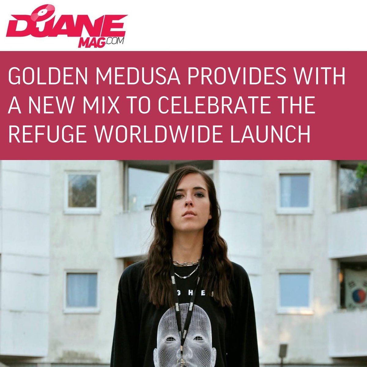 DjaneMag's tweet photo. Congratulations to the team of #RefugeWorldwide for the launch of their new radio station!
To celebrate this Golden Medusa provides with a nice portion of music.
Listen back to the very first episode of her radio show called RESONATE.
More: https://t.co/hFuoVkyBIr https://t.co/AVuOzx8x19