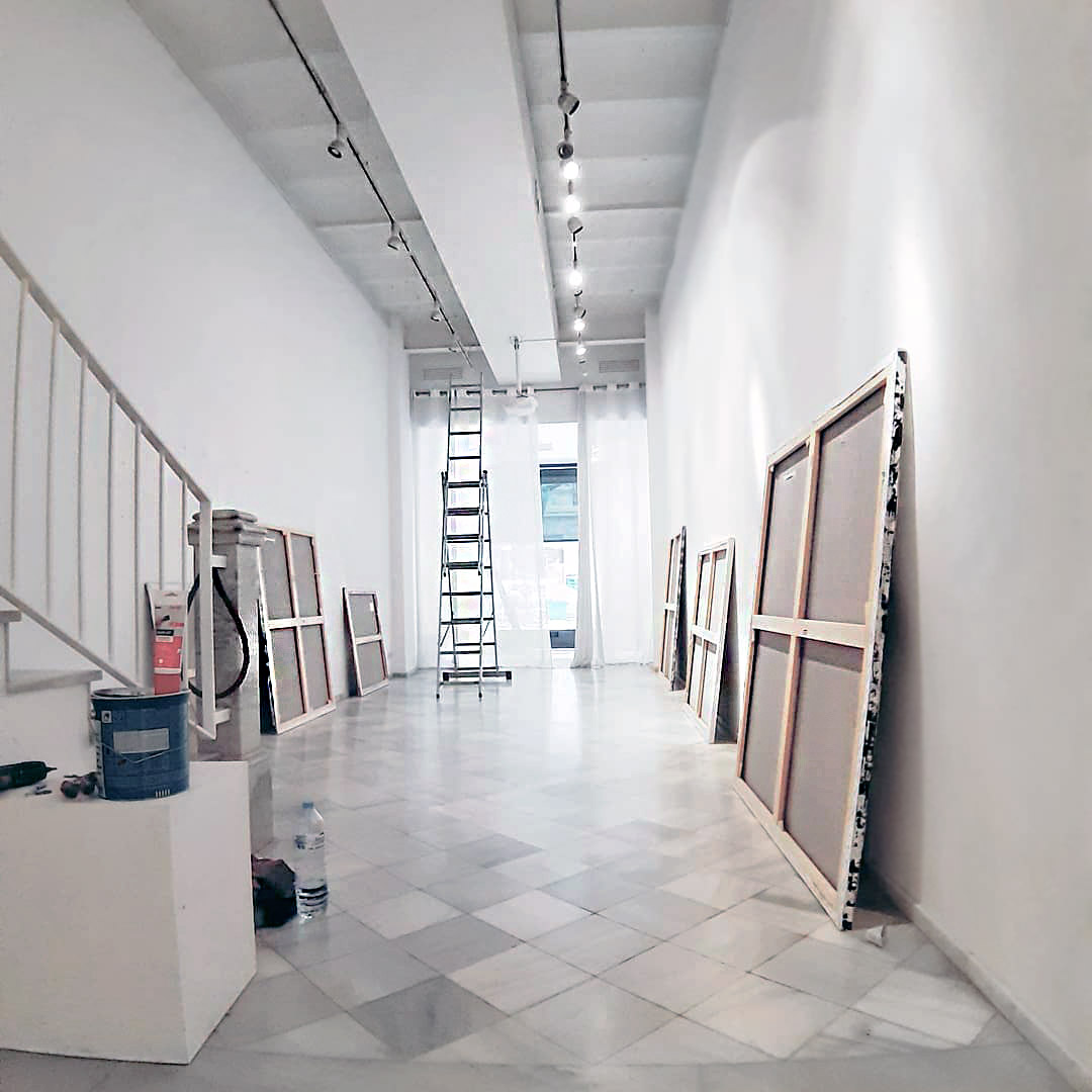 Flashback - installing my solo exhibition 'Connection' at N2 Galería, Barcelona, 2019.
<a href="/N2Galeria/">N2 Galería</a> 
#artsy #exhibition #barcelona #brigittaboth