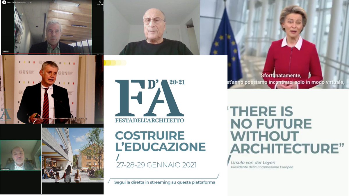 Ace_Cae's tweet photo. Thanks @cnappc  for this #EUBauhaus round table during the #FestadellArchitetto

Still time to read the ACE joint statement: 
The New European Bauhaus: Making the Renovation Wave a Cultural Project https://t.co/gxVOTGYgOc https://t.co/VTuCkRGOy6