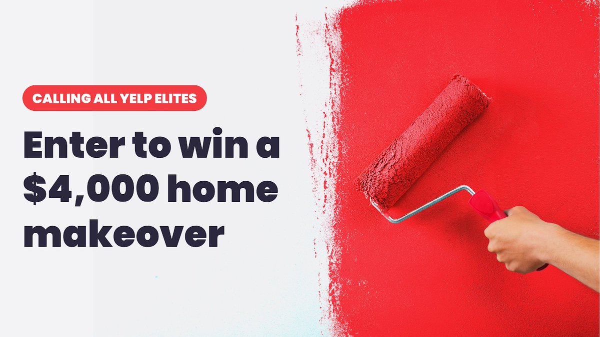 Calling all Yelp Elites: Win a $4,000 budget to give any room in your home the 5 star upgrade it deserves. To enter the contest, head to yelpfivestarspace.com