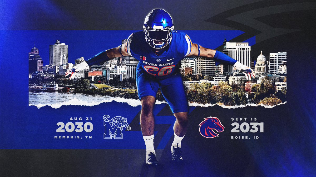 𝙁𝙪𝙩𝙪𝙧𝙚 𝙎𝙚𝙧𝙞𝙚𝙨

🔸 2030 | Memphis
🔹 2031 | Boise

🏈 boi.st/39jAFfj