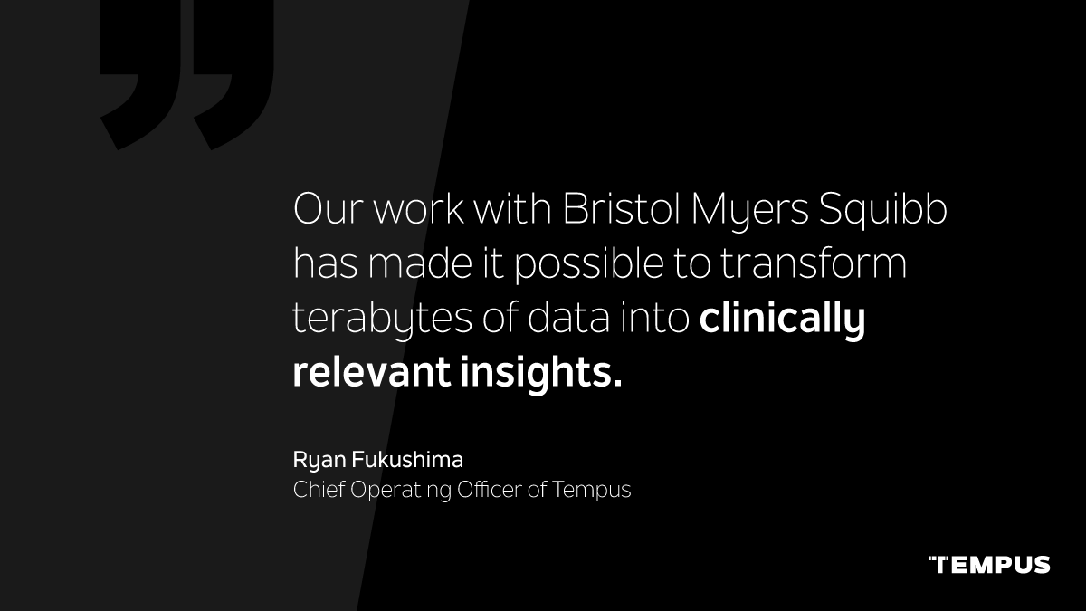 We are thrilled to launch a data collaboration with Bristol Myers Squibb (<a href="/bmsnews/">Bristol Myers Squibb</a>) to mine large transcriptomic datasets with the aim of identifying better ways to treat patients with unmet needs. Head to the release for more info:
tempus.co/3iPQiyl.