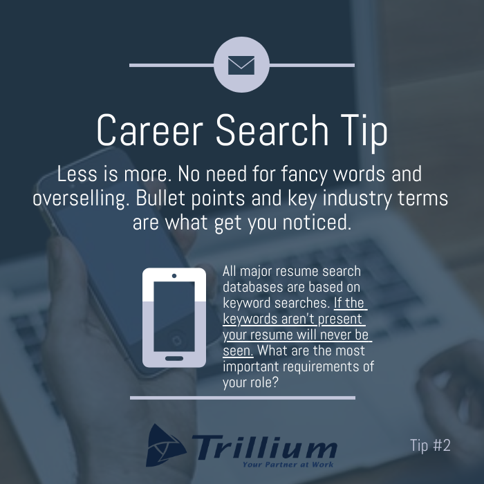 Is your resume not getting noticed? Chances are you are missing critical keywords. Make sure your most important credentials are listed in more than one place and watch your phone start ringing!  #careertips #careersearch #jobsearch #jobseeker #jobsearchtechnology #nowhiring