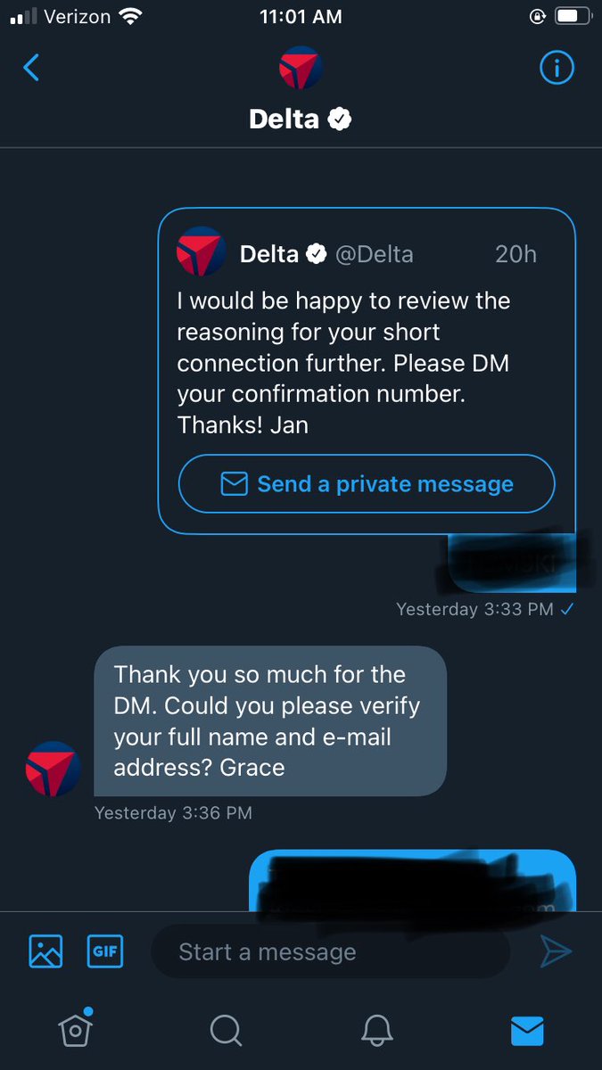heinousD's tweet photo. Happy to help... but not really. “Contact us here, but no wait.” @delta puts their frontline people (flight attendants, customer service) up as human shields for their policies and procedures. It’s clear the Delta conflict and problem resolution method is attrition of resolve. https://t.co/W1WpmtZ3i3