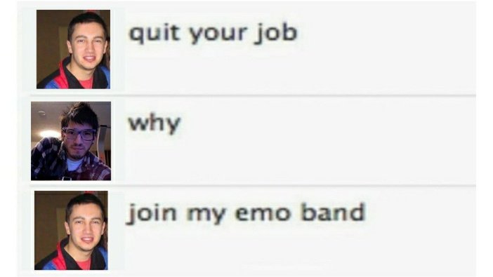 esa vez en la que josh salió de su trabajo solo para tocar música con tyler