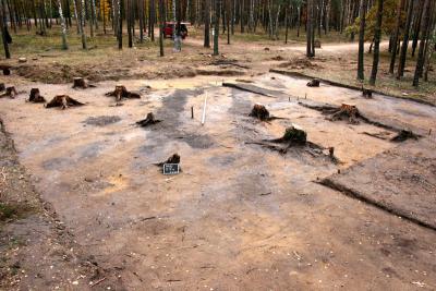 6/ >> Part of the road that passed there was removed, & the gas chambers foundations were found beneath. 8 gas chambers were found in a ​​350 sq/m area, where 800 Jews were murdered every 7 minutes. 70,000 items of murdered Jews were found. >>* Remains of the gas chambers.