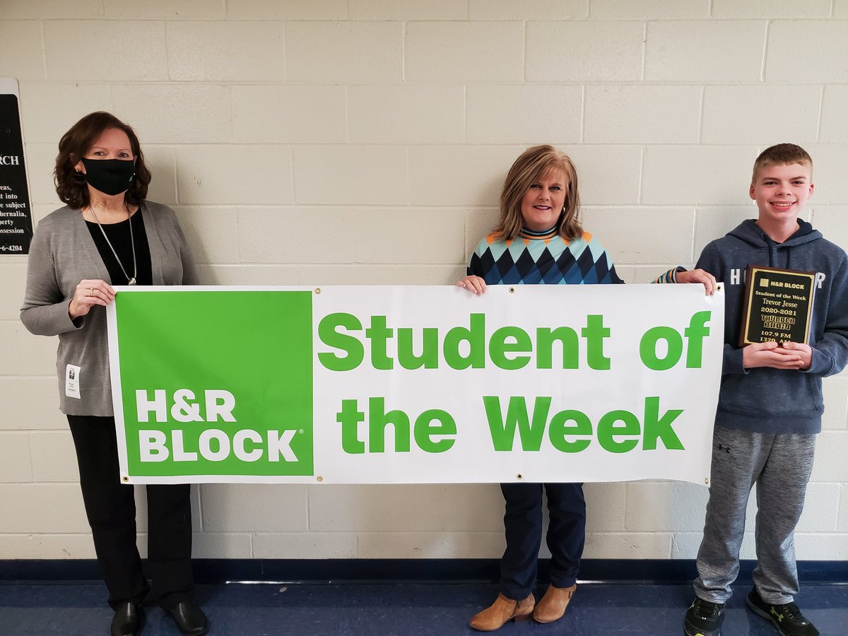 MCS_JMILLER's tweet photo. WMS congratulates Aiden, Will, and Trevor as Students of the Week. Thank you, H &amp; R Block and Thunder Radio, for supporting our students. #rocketpride #wearecity https://t.co/PanpS0ZnqS