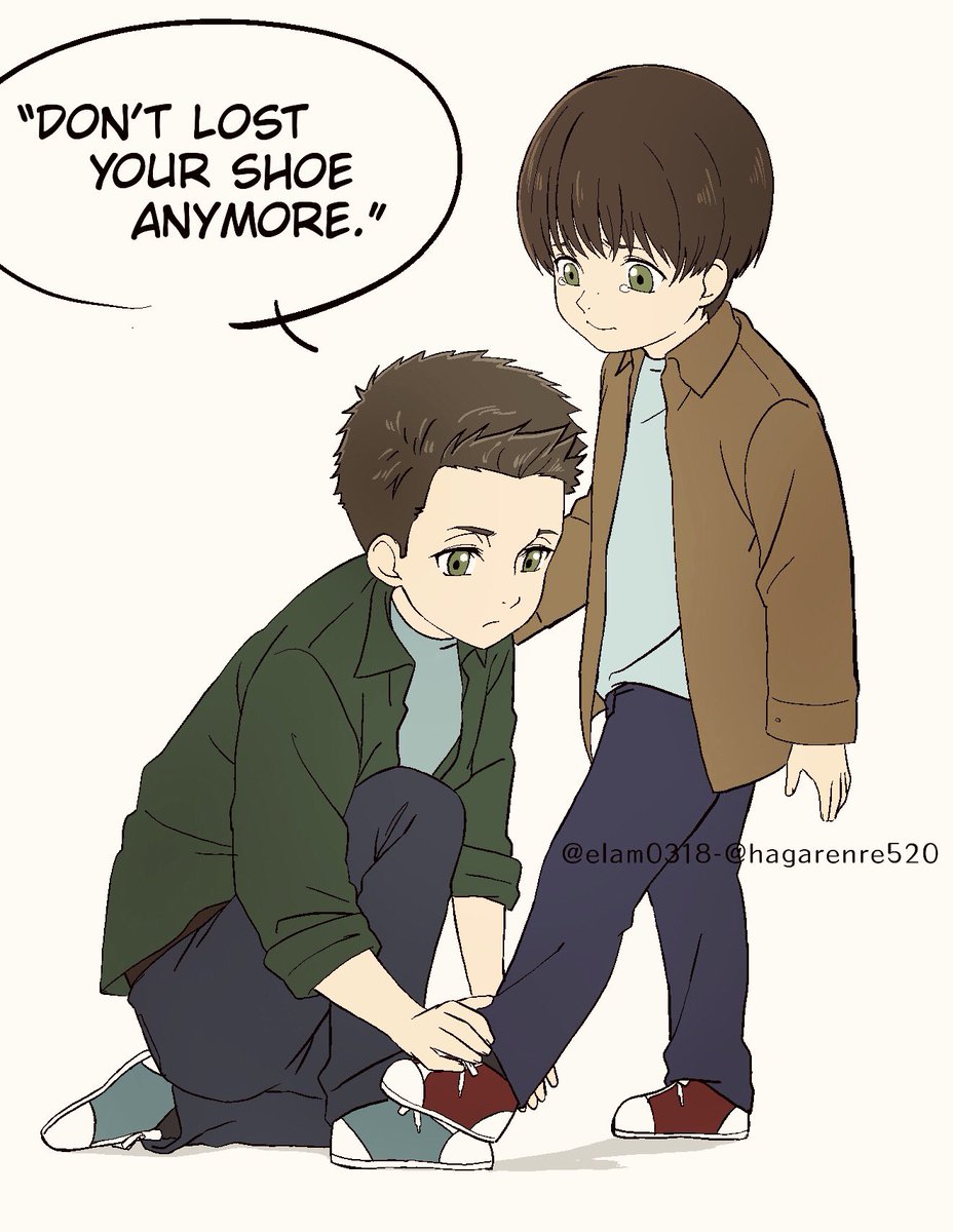 Dean and Child Sammy 

Repost what I drew before.
These are my favorite.😊

I like to drawing Dean and Sam's childhood.✍️✨

#supernatural #spn #SPNFamilyForever #DeanWinchester #samwinchester #JensenAckles #JaredPadalecki 