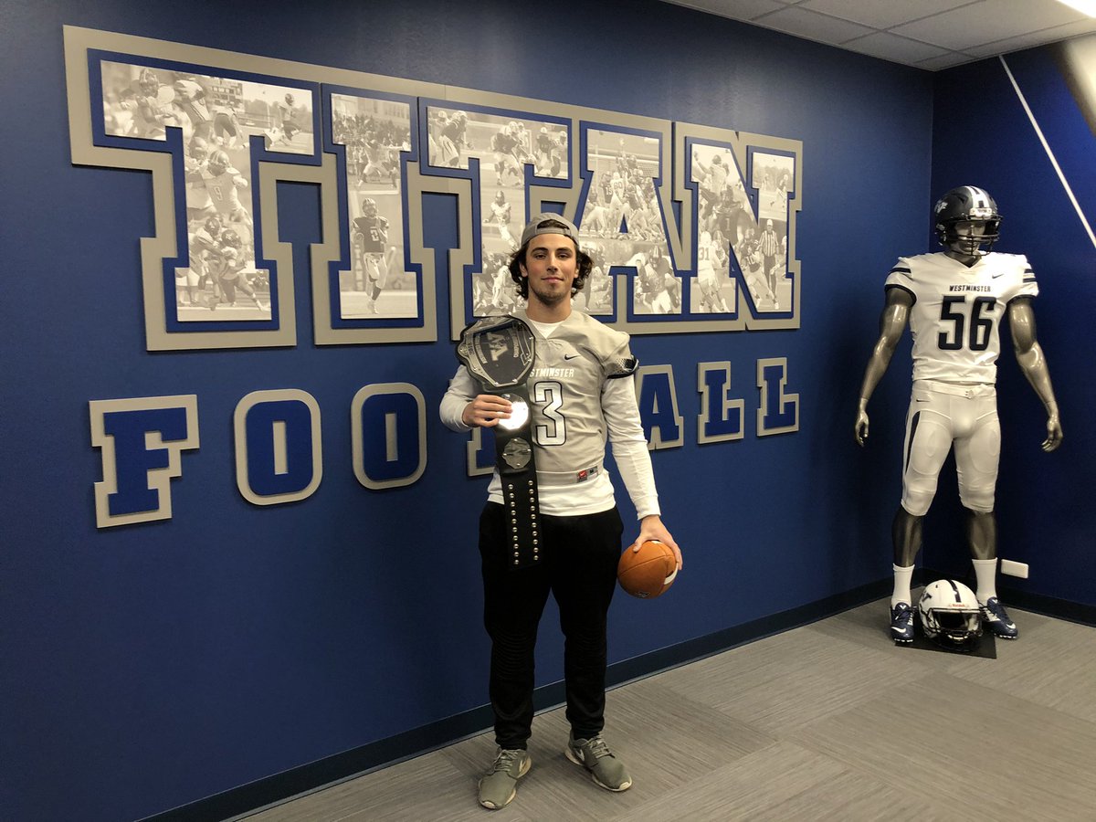 Excited to announce my commitment to Westminster College! Can’t wait to see what the future holds. #GloryToGod #TitanUp @CoachFuhrmWC <a href="/coachbenzel/">Scott Benzel</a>