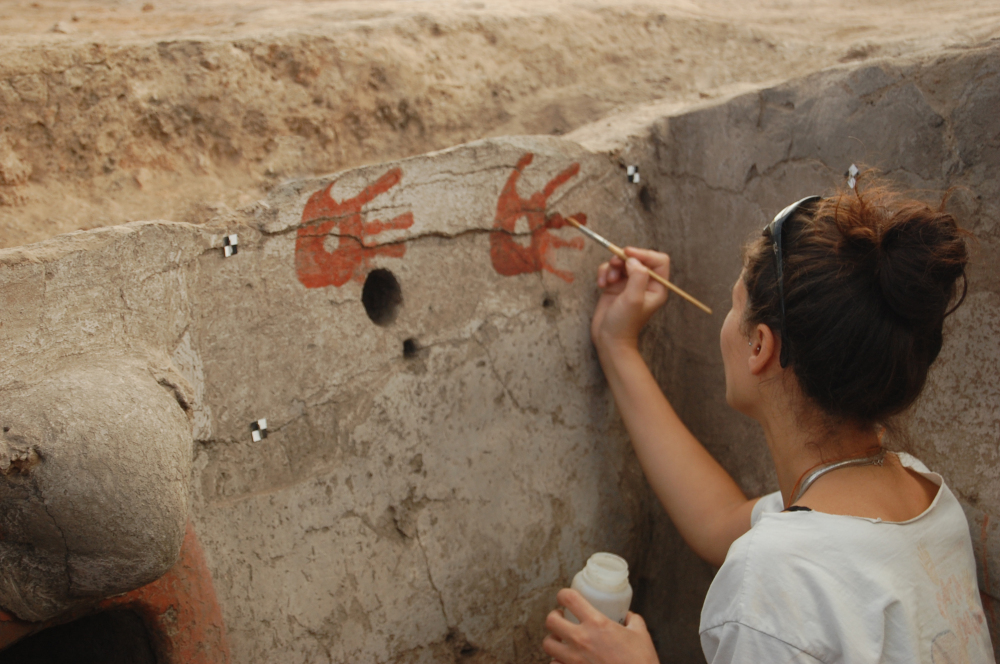 Conservators can also be active on excavations. Here's Duygu Çamurcuoğlu working at Çatalhöyük in Turkey. You can read more about her and her work here:  https://duygucamurcuoglu.com/cv/ 