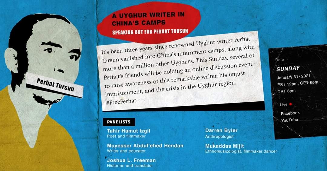UyghurInstitute's tweet photo. 📣 #OnlineConference "A #Uyghur writer in China's camp: speaking out for Perhat Tursun" #FreePerhat
📅 This Sunday, 31st of January, 6pm CET
🎙️ Penalists
@HamutTahir
@Muyesser_Hendan
@jlfreeman6
@dtbyler
& #MukaddasMijit
Register here 👇
https://t.co/Yr1btBwZRH https://t.co/1yjXu3UXZa
