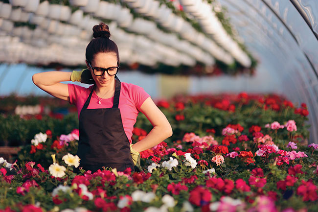 greenhouse worker