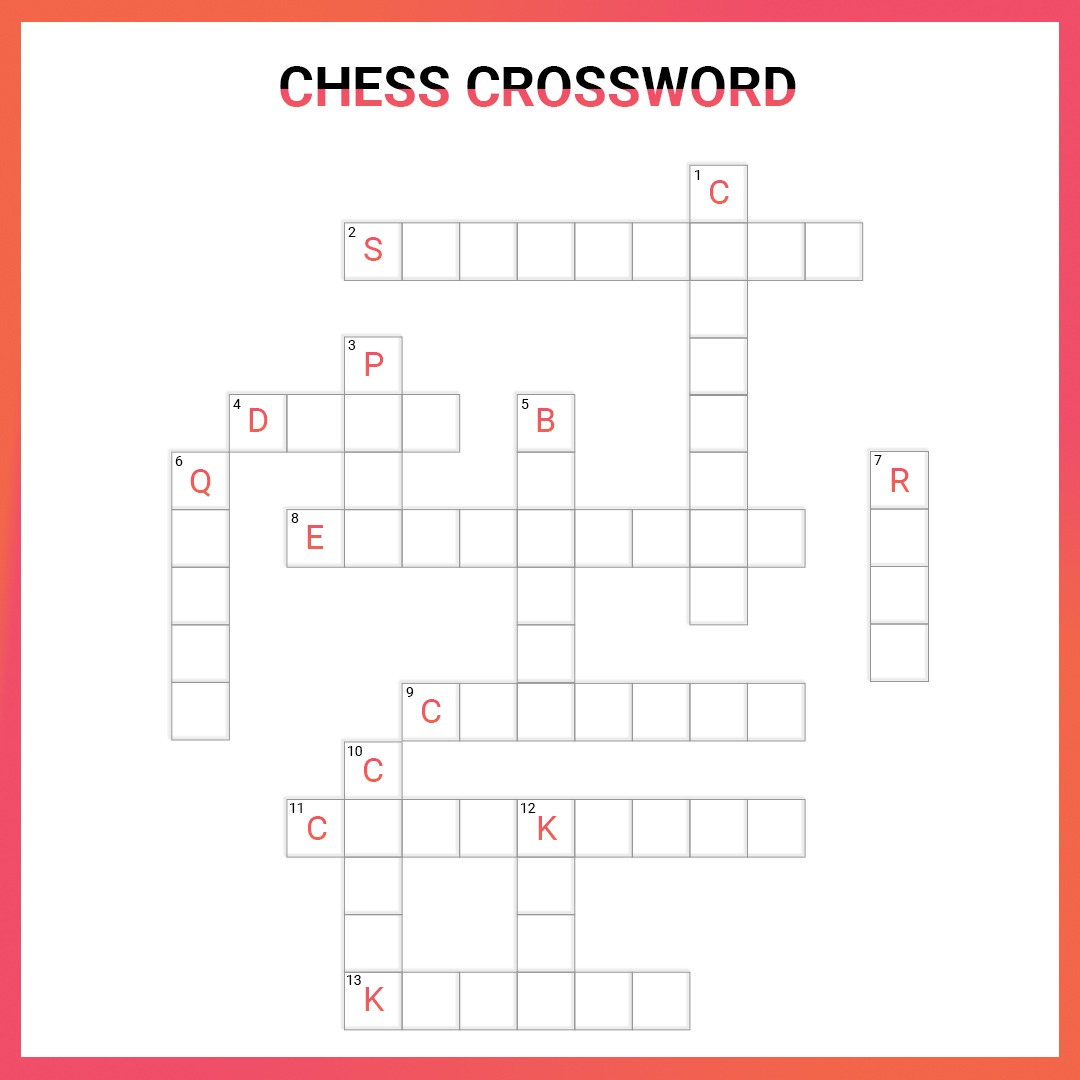 Crossword on Chess (+Answers)