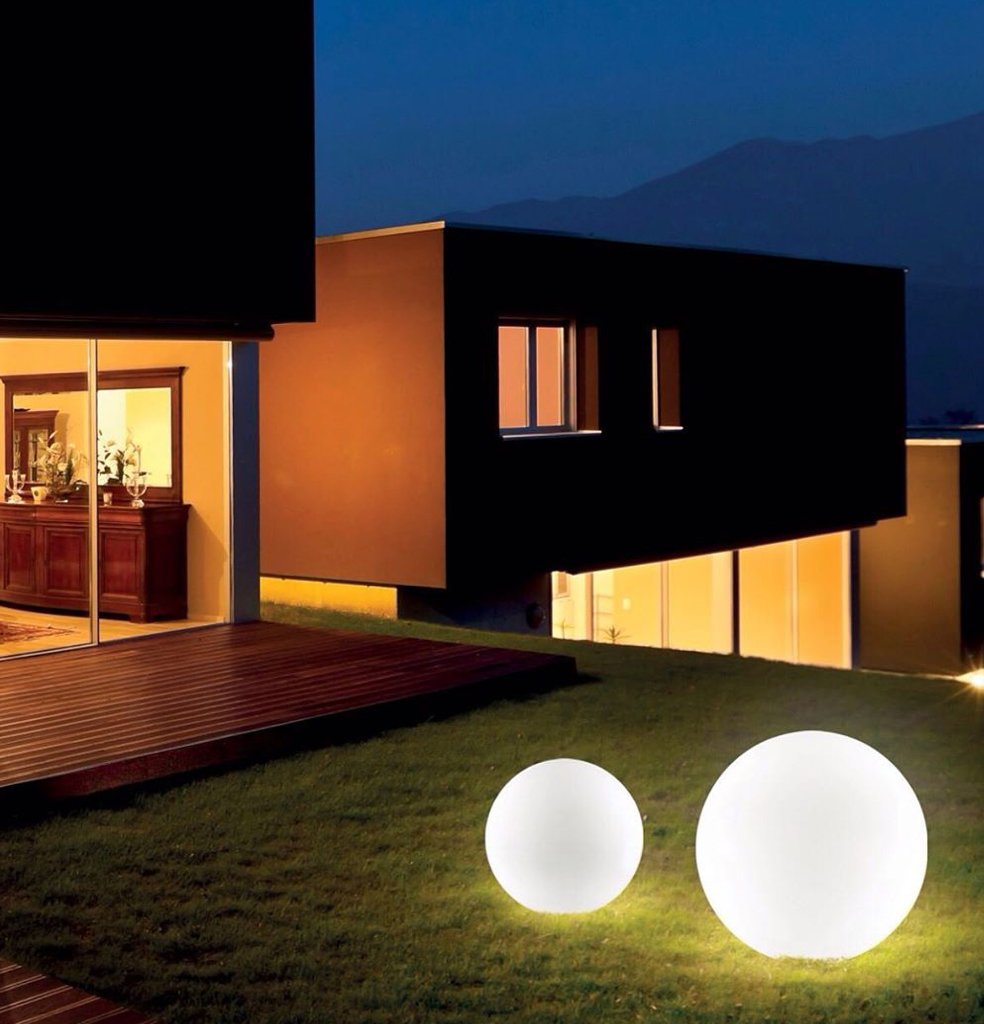 Did you know we do a fabulous range of outdoor lighting too? Our globe floor lights are available in three different sizes and they're perfect for creating a glowing ambience in any outdoor setting!