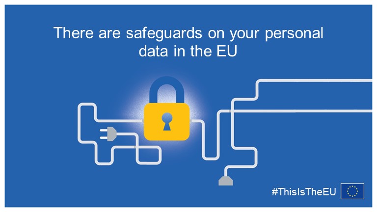 EU_Commission's tweet photo. Facilitating data flows.
Protecting privacy.

In Europe, they go hand in hand. Your personal data belongs to you.

Strong data protection is also part of the solution in tackling the COVID-19 pandemic. #PrivacyAware #ThisIsTheEU https://t.co/IV87NlQeNJ