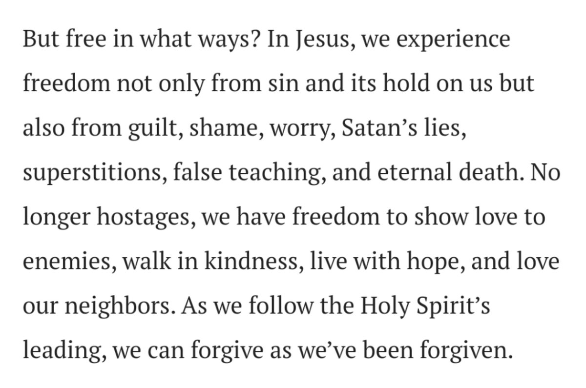 Don't be a slave to guilt, shame or worry today. They have no place. 

You are Free! 

Thanks <a href="/ourdailybread/">Our Daily Bread</a> for this  message today;