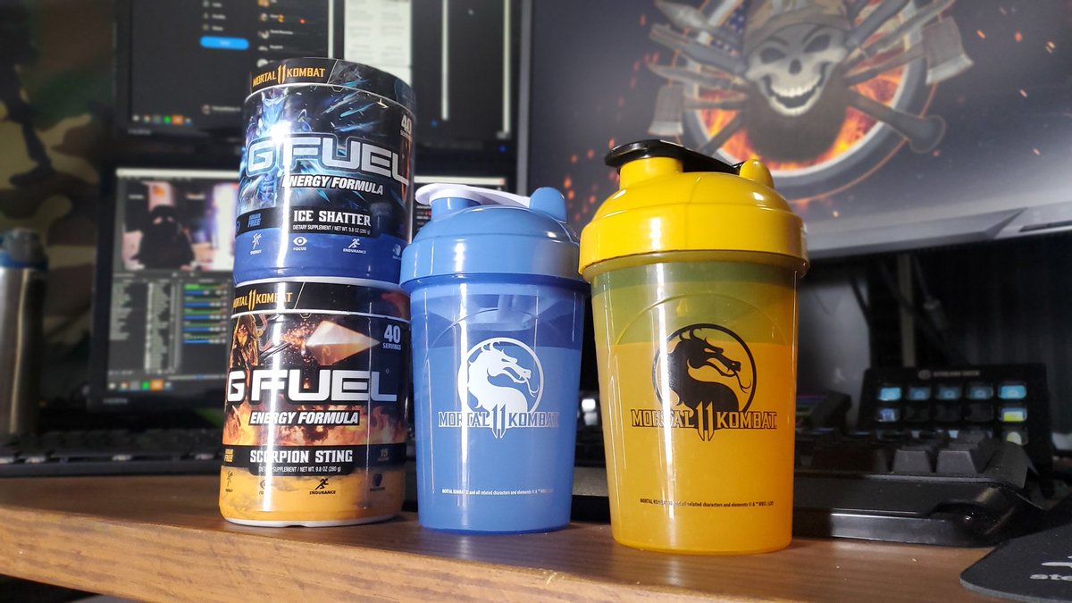 TheLoyalPatriot's tweet photo. Well, @GFuelEnergy just released 2 new #MKUltimate flavors! 

Between Scorpion and Sub-Zero, Scorpion has always been my favorite. Who's yours?

Make sure you pick these up, they are delicious. @MortalKombat

https://t.co/UjqCIHKzJk https://t.co/k54cv8kknx