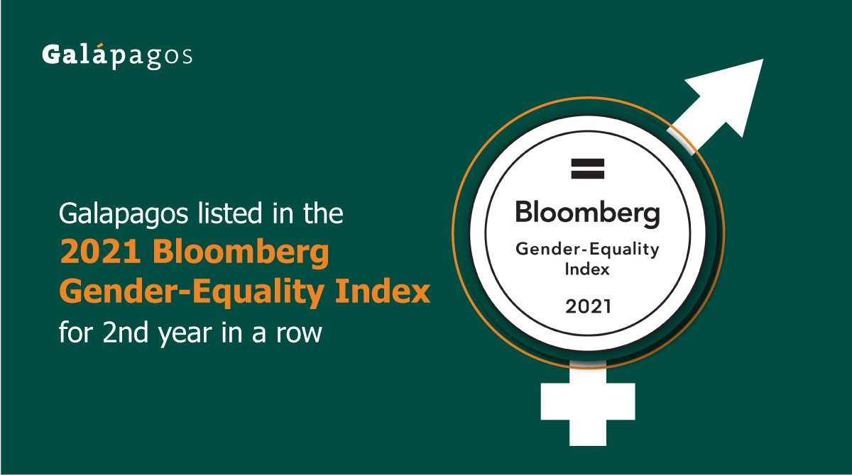 LakefrontBio's tweet photo. Galapagos is proud to be included in the 2021 @Bloomberg Gender-Equality Index (GEI), which brings transparency to gender-related practices &amp; policies at publicly listed companies. Diversity &amp; inclusion are essential in #PioneeringForPatients! #BloombergGEI #GenderEquality $glpg https://t.co/hd8MIjYO00