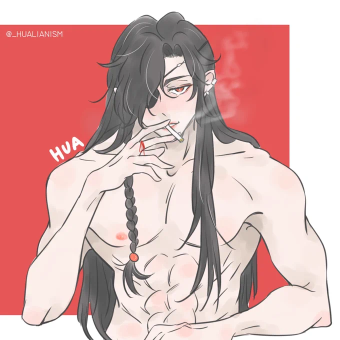 the main idea is smoking hc but he ended up without clothes at some point

#天官赐福 #TGCF 