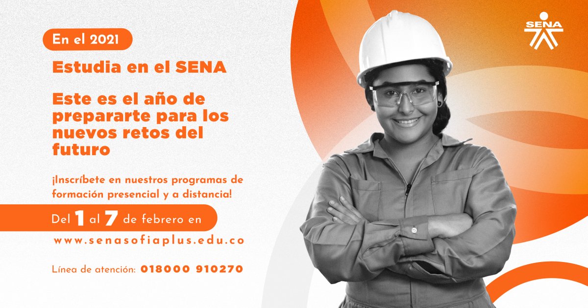 SENANarino's tweet photo. 👩🏽‍💻📝 Oye, ¡Prepárate y #EstudiaEnElSENA! Se acerca una nueva convocatoria de Formación Titulada presencial y a distancia, donde tendremos disponible una gran oferta de programas en todo el país. Las inscripciones van del 1 al 7 de febrero.
 
🙃¡Muy pronto conocerás más detalles! https://t.co/Ey6KqSOPFb