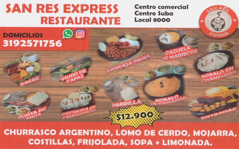 Subalternativa's tweet photo. #Aliados | Que este miércoles sea un día diferente a la hora de almorzar en 😋#SanResExpress en el centro comercial #CentroSuba Local 8000, encuentras una gran variedad de recetas, 😋 excelente atención y el mejor protocolo de bioseguridad. 💁♀️
📞 319 257 17 56 ¡TE ESPERAMOS! https://t.co/jVxvUq05rE