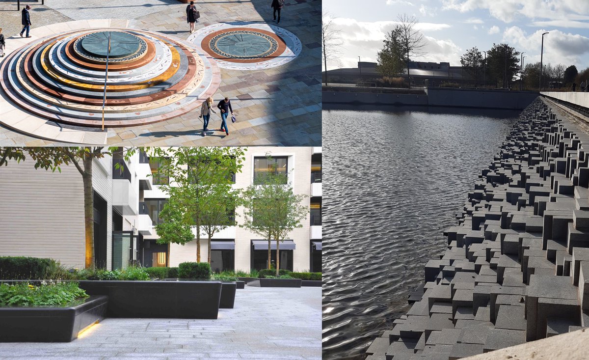 The #NaturalStoneAwards shortlisted projects in the Landscape category are:

- Gaydon Triangle, Warwickshire (<a href="/GrantAssocs/">Grant Associates</a> + Vetter UK)
- Peterloo Memorial, Manchester (Caruso St John Architects +<a href="/matherellisltd/">Mather and Ellis Ltd</a>)
- Rathbone Square, London (Gustafson Porter &amp; Bowman + <a href="/Polycor/">Polycor 🌿</a>)