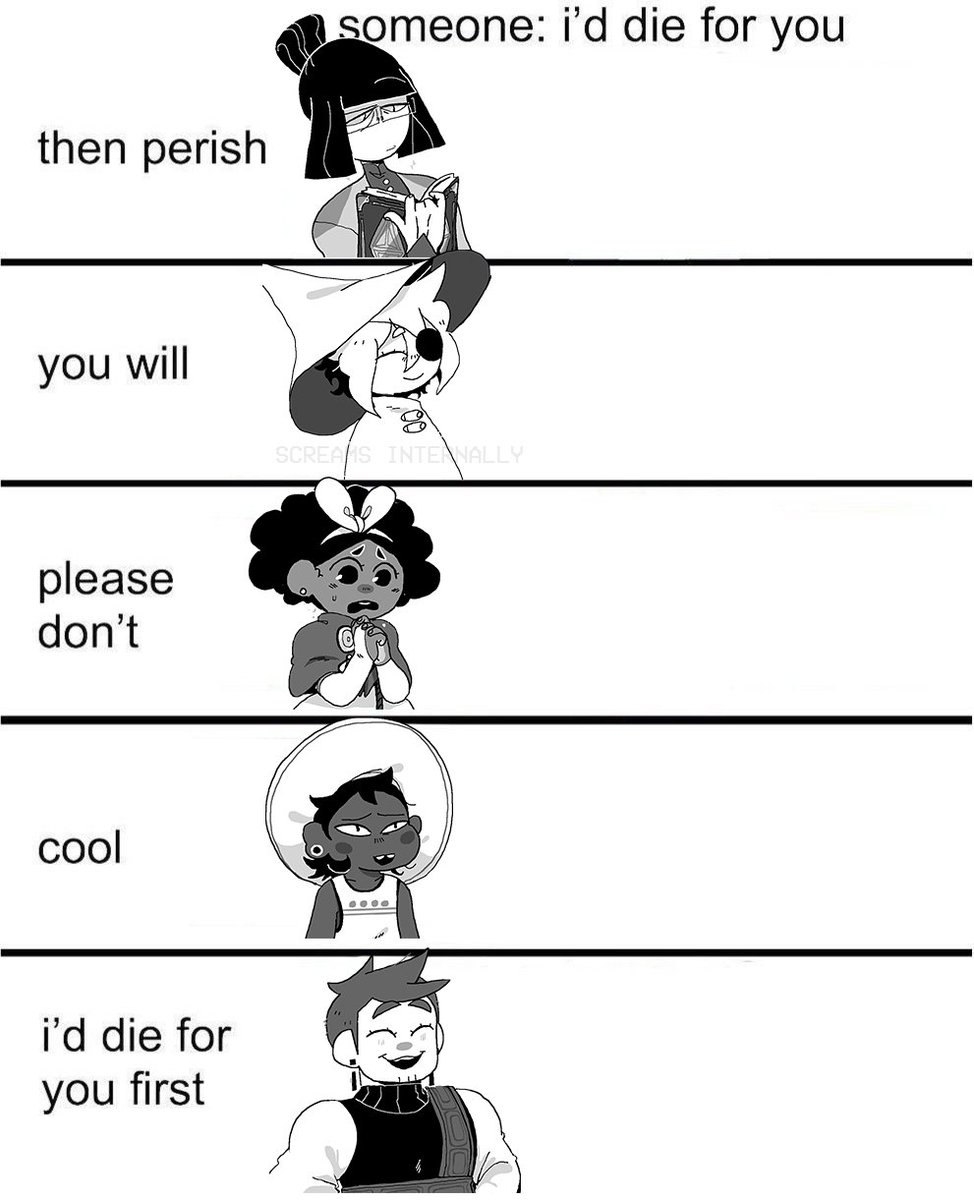 someone on tumblr said "i would literally die for them both" so i can share one of my many memes