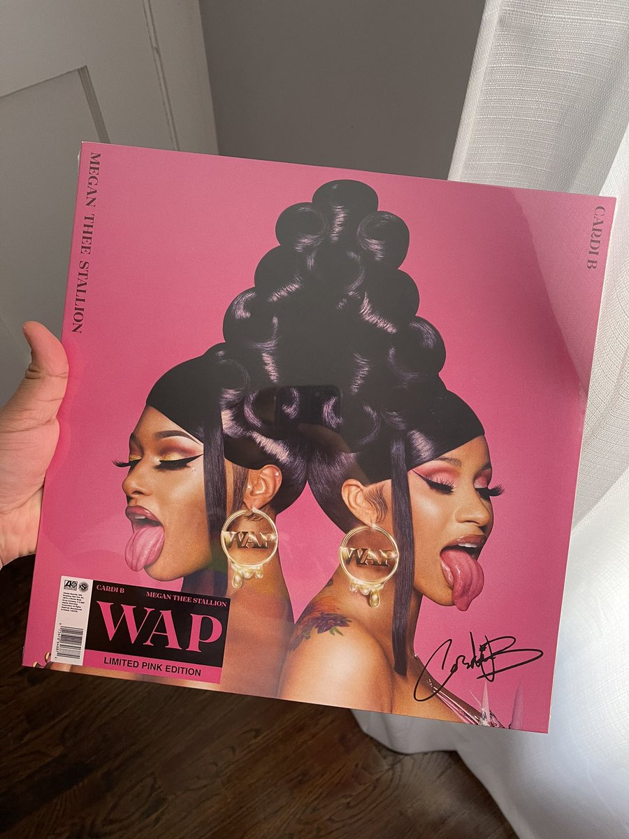 i received my wap vinyl today & its so beautiful! i love u @iamcardib @...