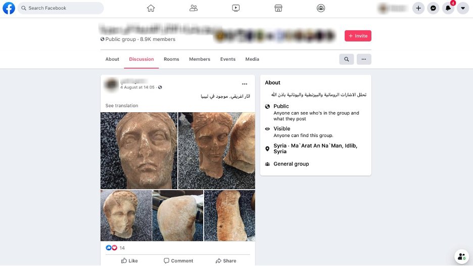 THREAD: Libya's cultural heritage has been under critical threat due to years of conflict and a robust market demand.ATHAR Project was proud to contribute our findings on Facebook's black market in Libyan antiquities to  @ASOResearch http://www.asor.org/chi/updates/2021/01/illicit-trade-looting-libya