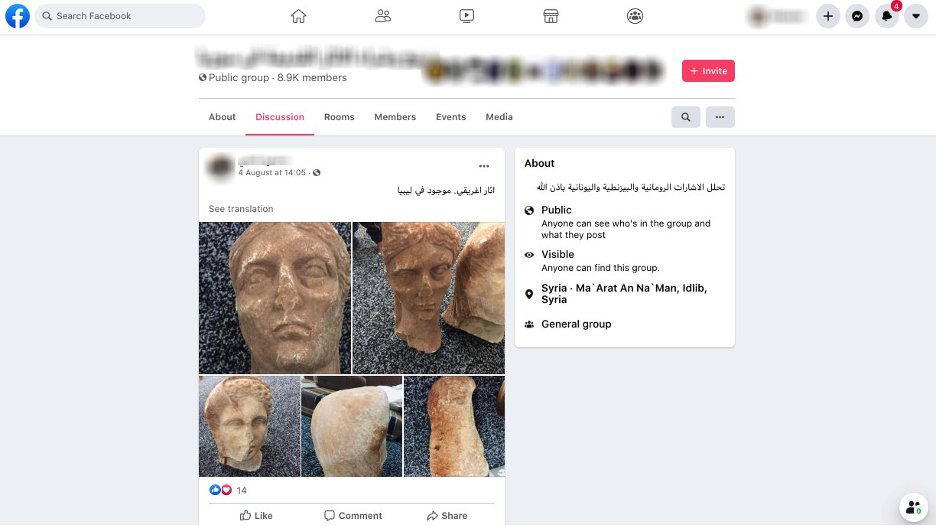 THREAD: Libya's cultural heritage has been under critical threat due to years of conflict and a robust market demand.ATHAR Project was proud to contribute our findings on Facebook's black market in Libyan antiquities to  @ASOResearch http://www.asor.org/chi/updates/2021/01/illicit-trade-looting-libya