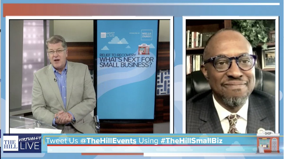 TheHillEvents's tweet photo. .@usblackchambers President & CEO Ron Busby: “Our partners have been there to really fill in the gap where the federal government had not had the opportunity to support many of the micro-businesses and Black-owned businesses, particularly" #TheHillSmallBiz https://t.co/MJMqx7AhBh https://t.co/tM95BBMf1R