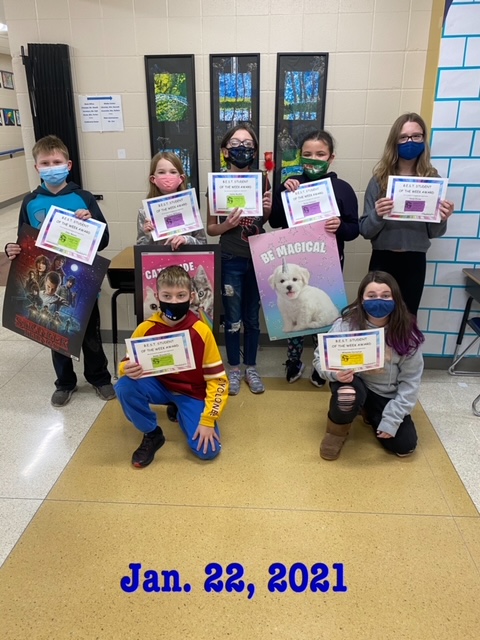 PbisAnderson's tweet photo. Nice job 5th Grade BEST ticket winners! The following students were selected for following expectations and setting a good example for others. Awesome work! #BondurantsBEST https://t.co/rfihKjkez0