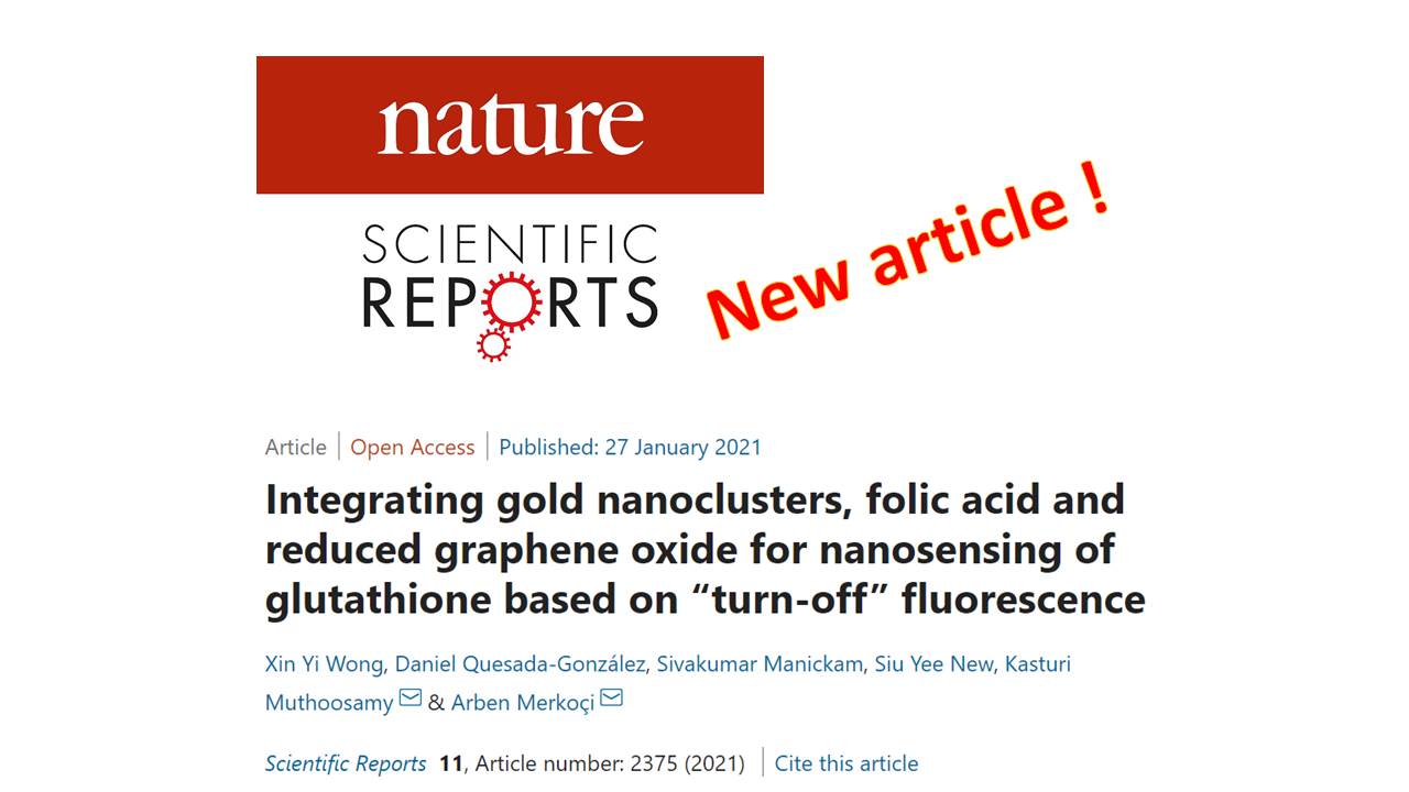 Merkoci Group On Twitter Learn About A New Nanobiosensing System Based On The Synergetic Effect Of Gold Nanoclusters And Rgo A Great Collaboration With University Of Nottingham Malaysia Through A Visiting Phd