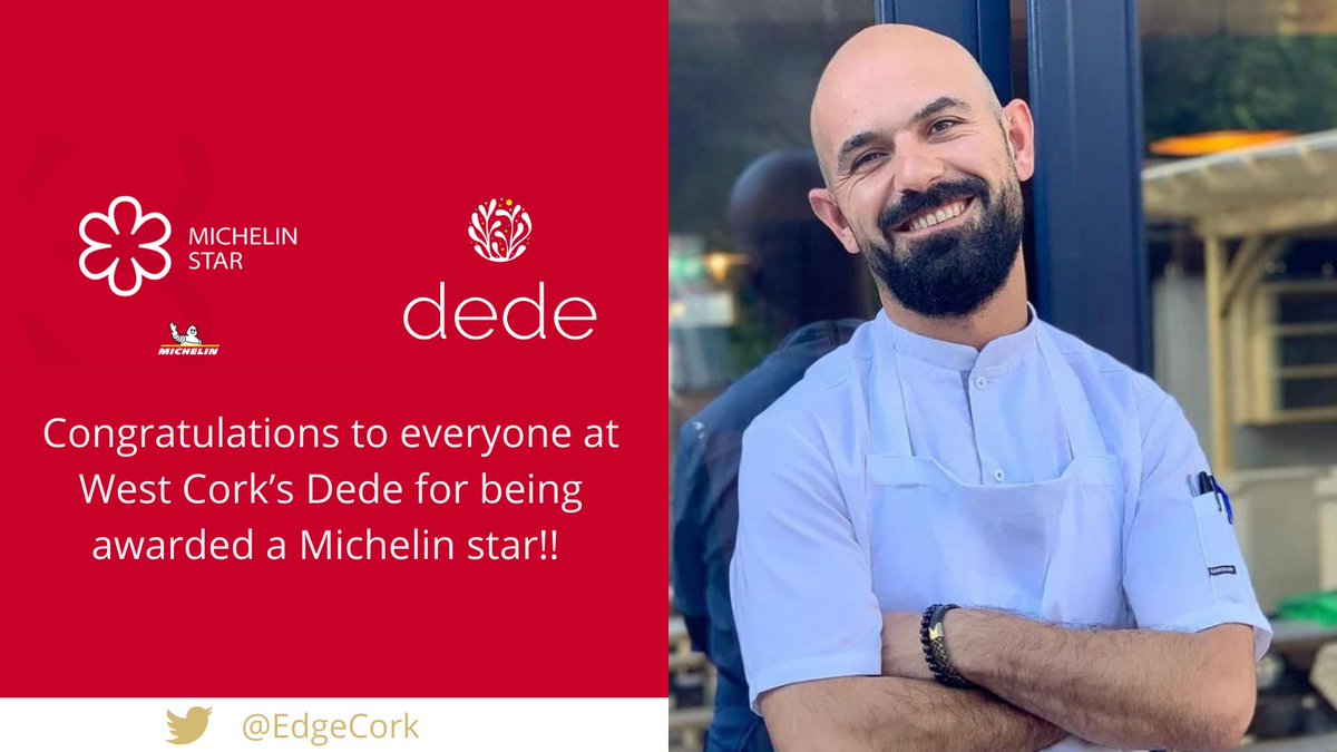 We would like to wish our Congratulations to everyone at West Cork’s Dede for being awarded a Michelin star!! 
<a href="/chefahmetdede/">Ahmet Dede</a> shares his Turkish heritage with the lucky people of #Baltimore! Read more about this incredible achievement here. bit.ly/2MvqOdg #cork