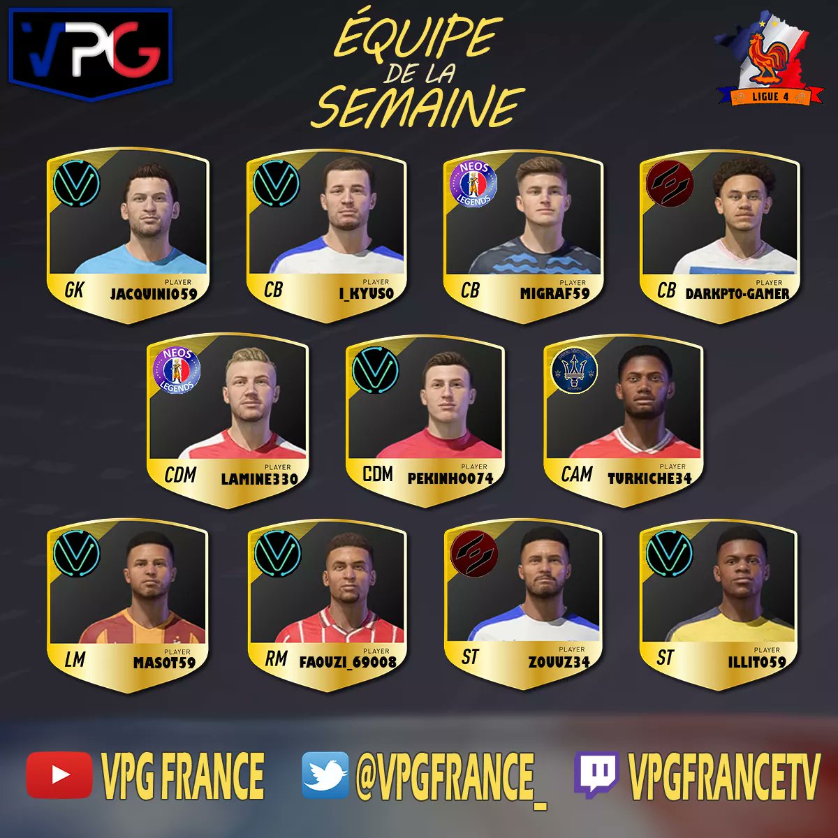 ⌚18h00

Vous connaissez la chanson ? 🎶

Comme chaque mercredi, voici la 2ème TOTW de cette saison 8 💪🥰