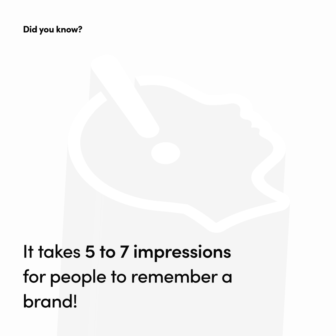 DevignLtd's tweet photo. Did you know?

"It takes 5 to 7 impressions for people to remember a brand."

You need to put your brand out there, it takes people on average more than 5 times to see your logo to be able to connect with it.

#devignstudiosltd https://t.co/KHHjI6711z