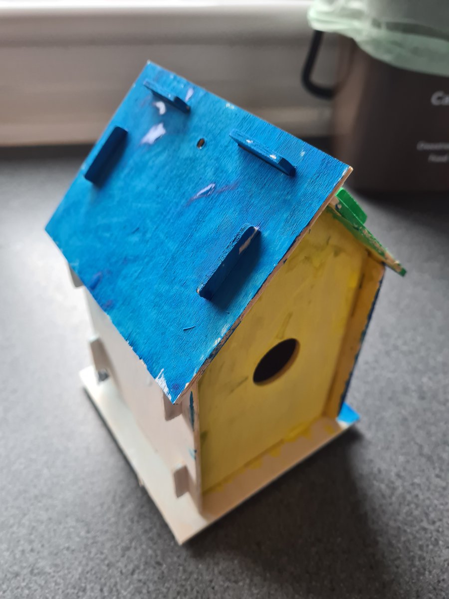 BPortPrimary's tweet image. Last week for Birdwatch Morfilod Glas made bird feeders, this week we have been building them a home in our outdoor challenge. Here are some of our creations. 
#birdwatch #homeschoolproject  #caringforwildlife