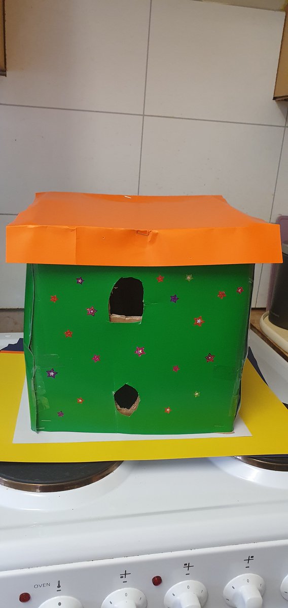 BPortPrimary's tweet image. Last week for Birdwatch Morfilod Glas made bird feeders, this week we have been building them a home in our outdoor challenge. Here are some of our creations. 
#birdwatch #homeschoolproject  #caringforwildlife