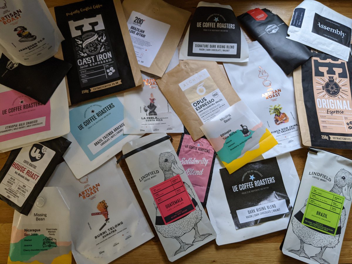 Simon Cole (@s1m0nc) on Twitter photo Not saying the last few months has been tiring, but...
#COFFEE
'20/21 fuelled by <a href="/uecoffee/">Ue Coffee Roasters</a> <a href="/extractcoffee/">Extract Coffee</a> <a href="/artisanroast/">Artisan Roast</a> <a href="/Volcano_Coffee/">Volcano Coffee Works</a> <a href="/chimneyfirec/">Chimney Fire Coffee</a> <a href="/lindcoffeeworks/">Lindfield Coffee Works</a> <a href="/200degs/">200 Degrees Coffee</a> <a href="/AssemblyRoast/">Assembly Coffee</a> <a href="/themissingbean/">Missing Bean Coffee Roasters</a> <a href="/alchemy_coffee/">Alchemy Coffee</a> + some lost + soon <a href="/CafeRobso/">Cafe Robso</a>
Recommendations? :) Not saying the last few months has been tiring, but...
#COFFEE
'20/21 fuelled by <a href="/uecoffee/">Ue Coffee Roasters</a> <a href="/extractcoffee/">Extract Coffee</a> <a href="/artisanroast/">Artisan Roast</a> <a href="/Volcano_Coffee/">Volcano Coffee Works</a> <a href="/chimneyfirec/">Chimney Fire Coffee</a> <a href="/lindcoffeeworks/">Lindfield Coffee Works</a> <a href="/200degs/">200 Degrees Coffee</a> <a href="/AssemblyRoast/">Assembly Coffee</a> <a href="/themissingbean/">Missing Bean Coffee Roasters</a> <a href="/alchemy_coffee/">Alchemy Coffee</a> + some lost + soon <a href="/CafeRobso/">Cafe Robso</a>
Recommendations? :)